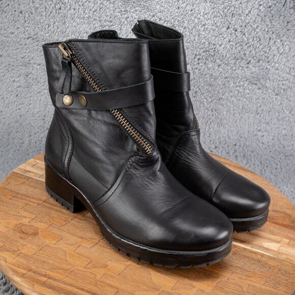$190 Bueno FAST Moto Boots | Black | EU 40 US 10 - Picture 1 of 10